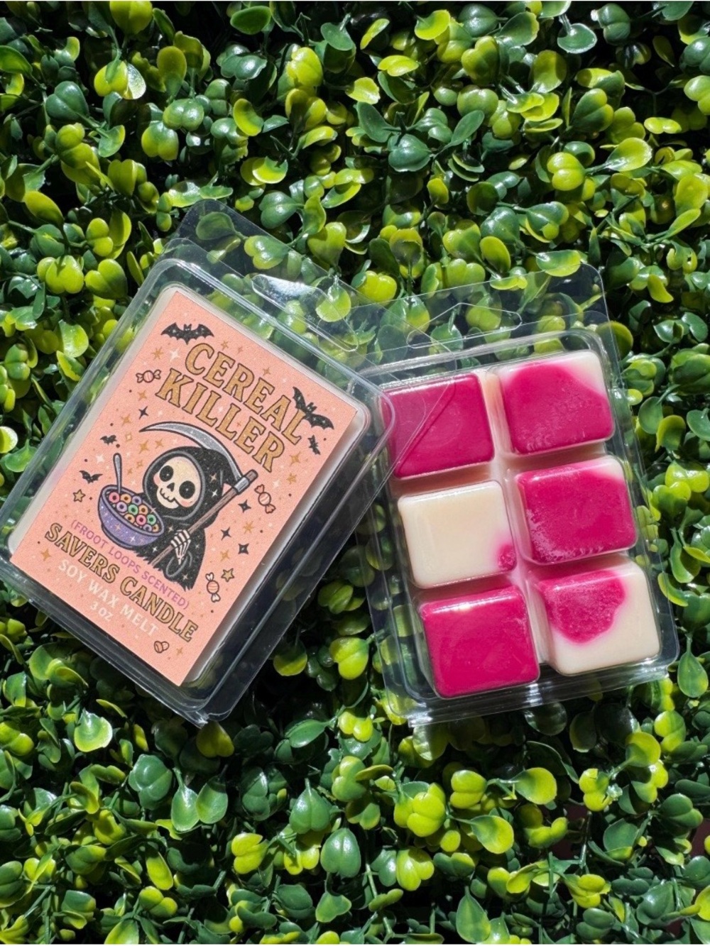 Cereal Killer Pink & Cream Soy Wax Melt Clamshell -